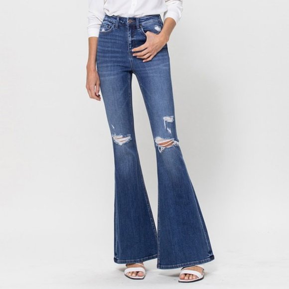 *NEW* Flying Monkey High-Rise Super Flare Jeans - Picture 2 of 10